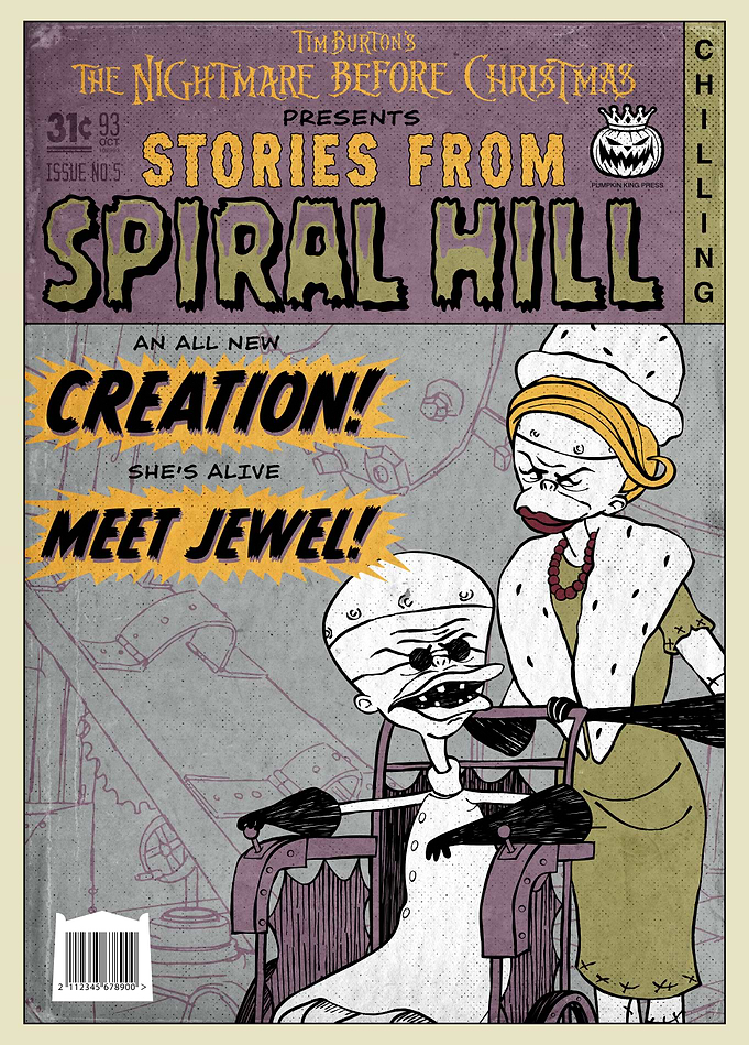 Meet Jewel! - Nightmare Before Christmas Vintage Comic Art