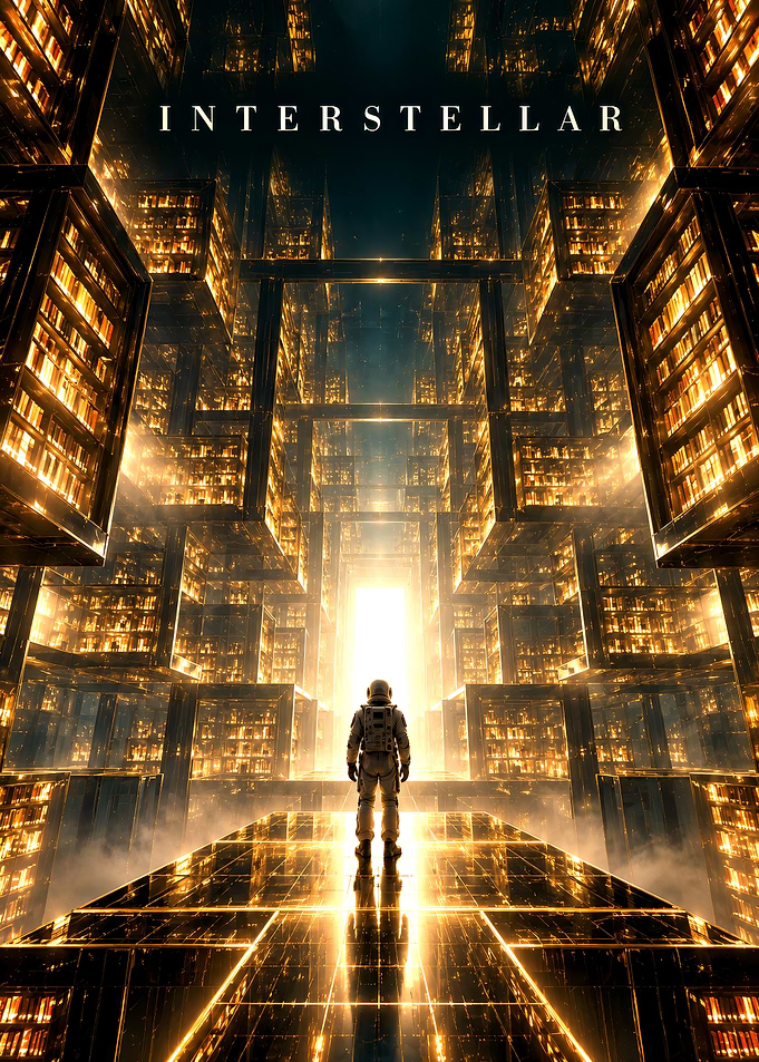 Interstellar Tesseract Movie Poster