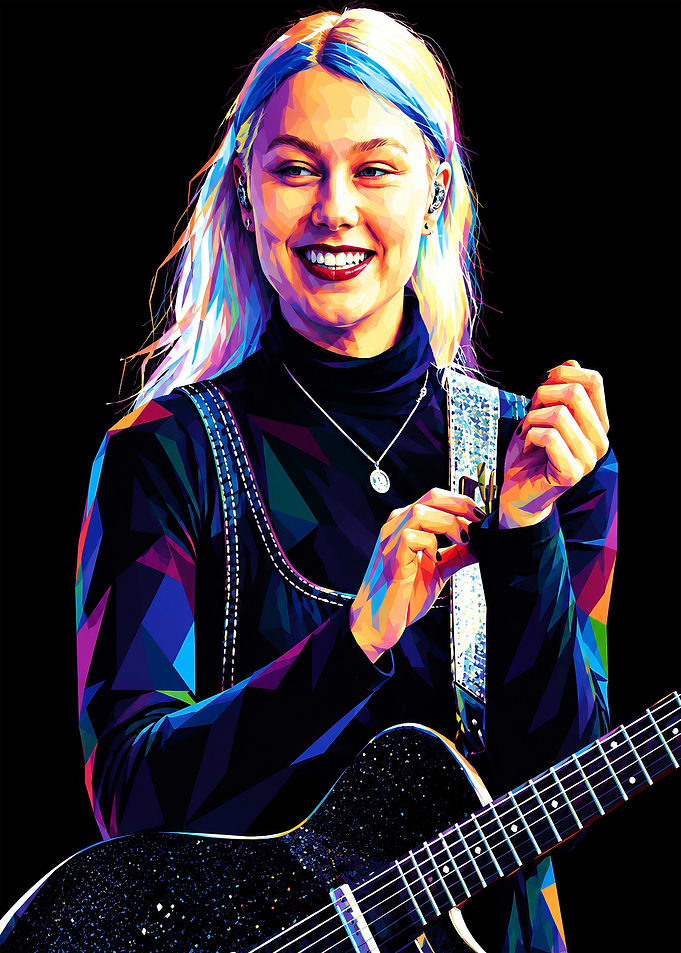 Phoebe Bridgers Low Poly Portrait