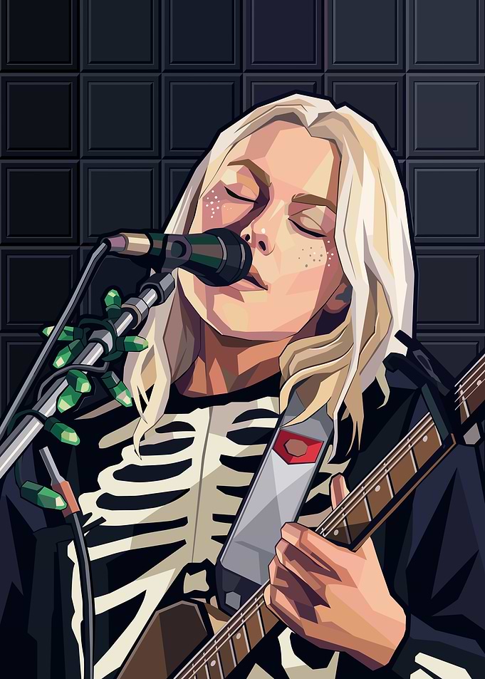 Phoebe Bridgers Skeleton Suit Illustration