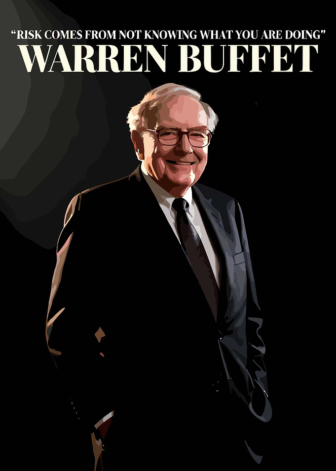 Warren Buffett Inspirational Quote Poster