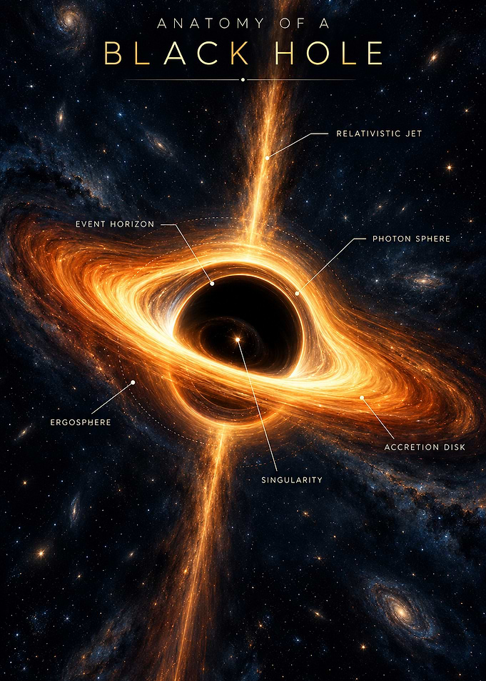 Anatomy of a Black Hole Infographic