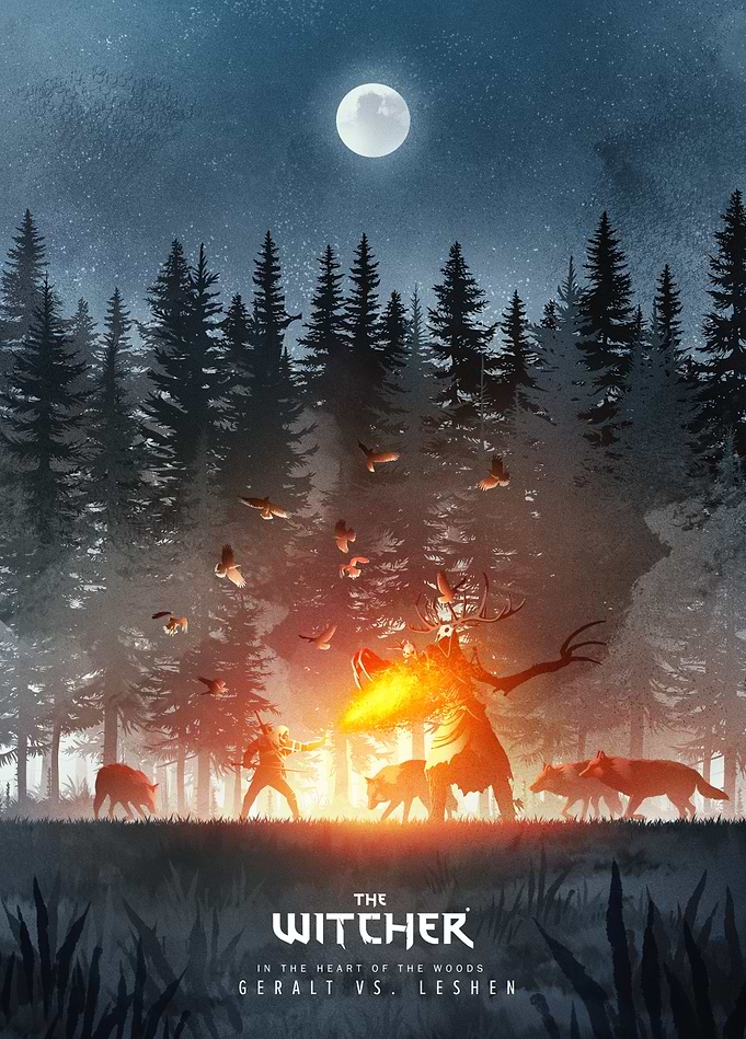 Geralt vs Leshen