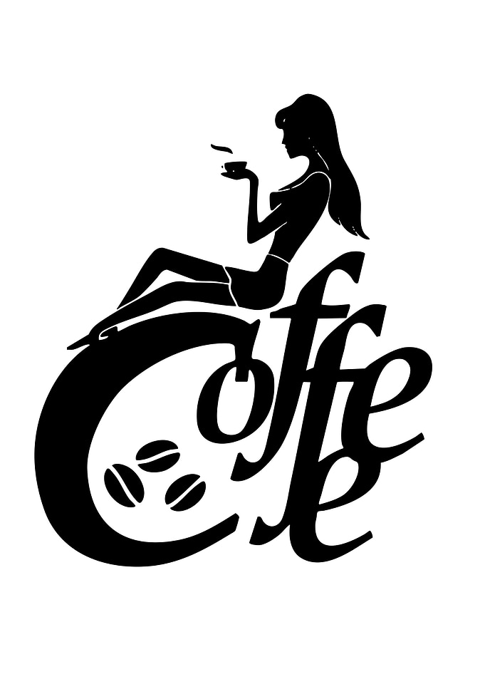 Coffee Silhouette Graphic Design