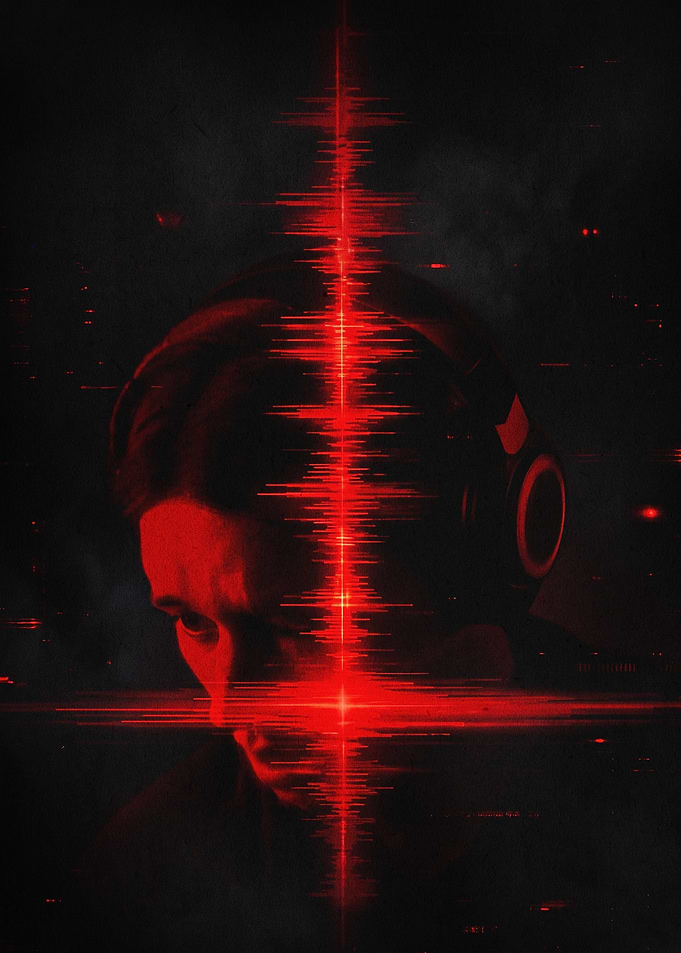 Audio Waveform DJ Music Poster