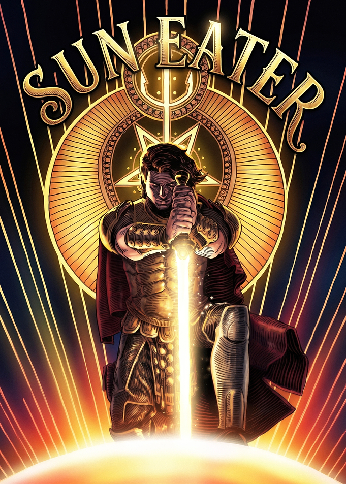 Sun Eater Fantasy Warrior Illustration