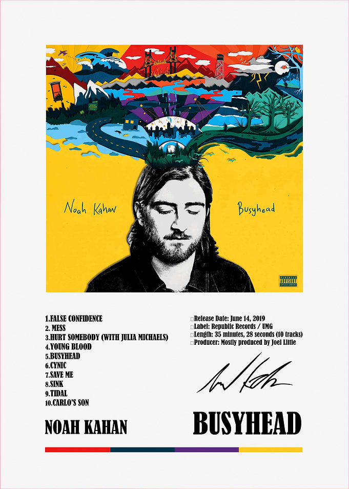 Noah Kahan Busyhead Album Poster