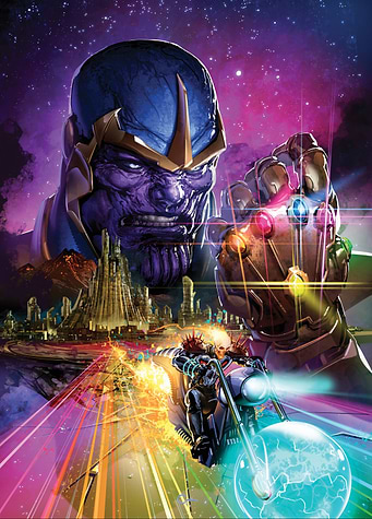Ghost Rider vs Thanos