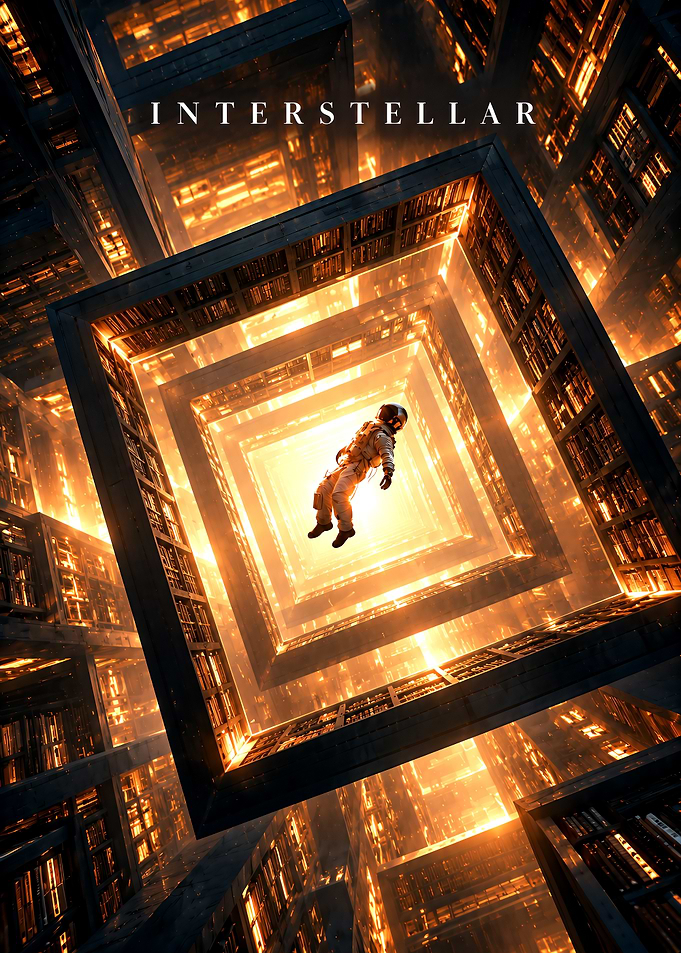 Interstellar Tesseract Movie Poster