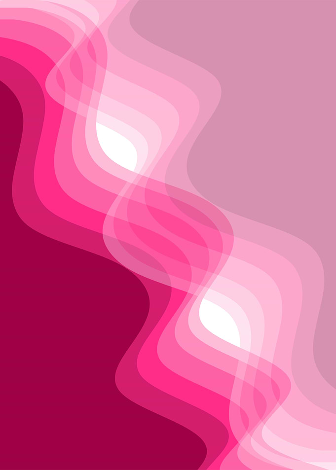 Abstract Pink Wavy Layers Background
