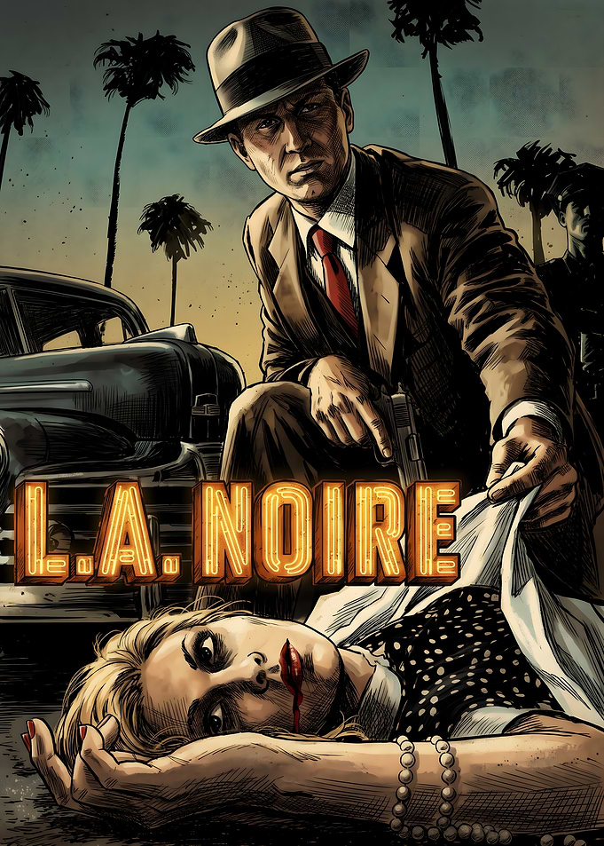 L.A. Noire Detective Game Poster