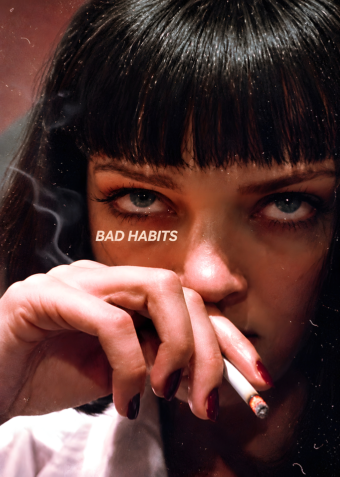 Mia Wallace Bad Habits Poster