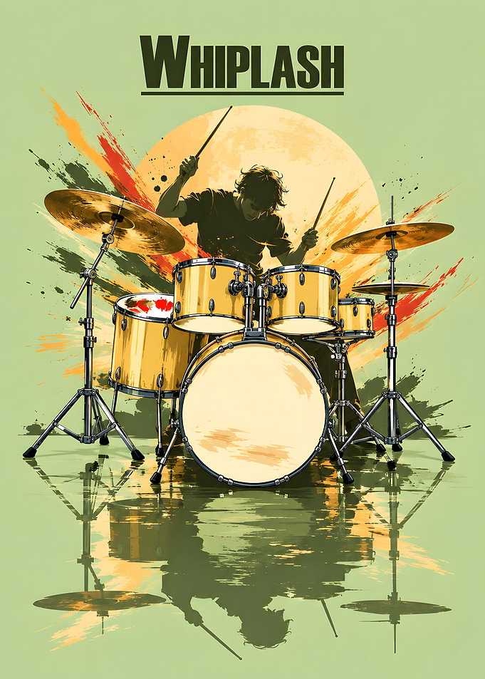 Whiplash Movie Drummer Poster