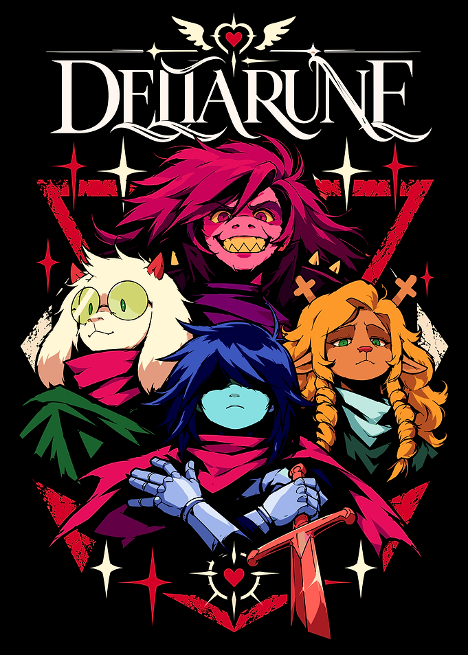 Deltarune Character Group Illustration