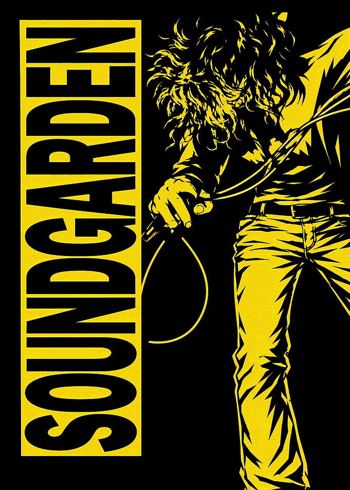 Soundgarden Grunge Rock Band Poster