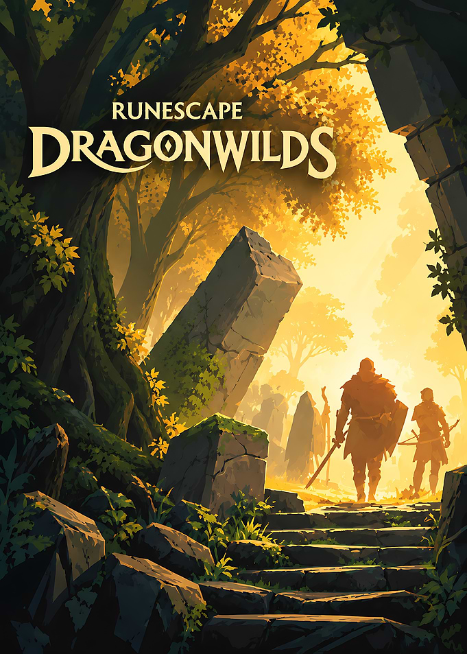 RuneScape Dragonwilds Fantasy Adventure Poster