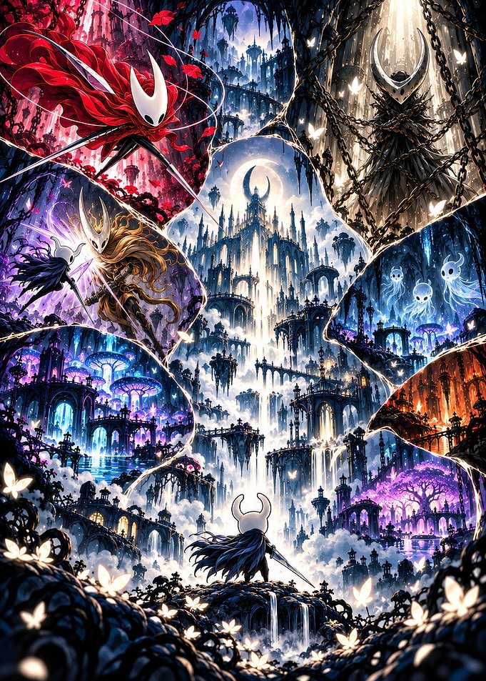 Hollow Knight Epic Collage Art