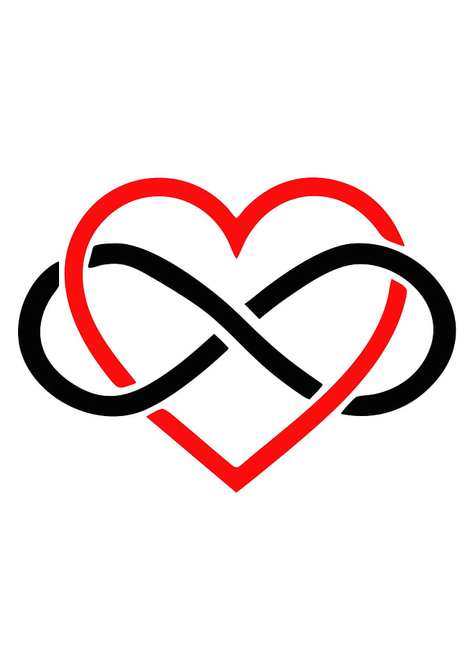 Infinity Heart Symbol Design