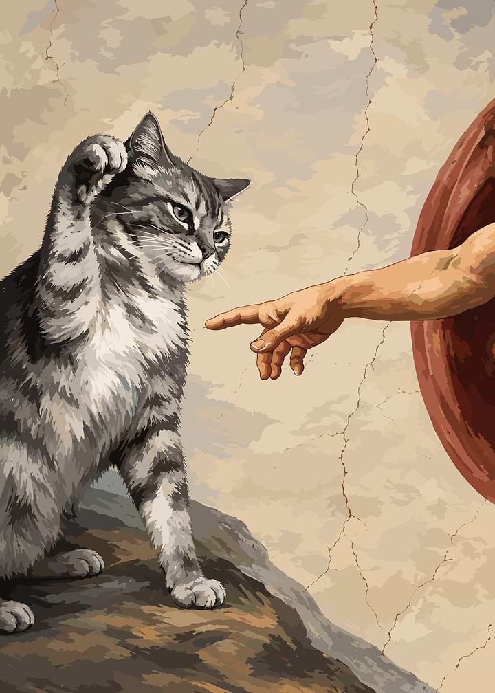 The Creation of Cat Painting