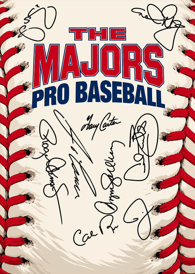 The Majors Pro Baseball Autographed Ball