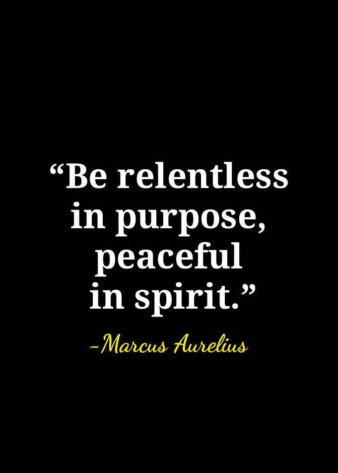 Marcus Aurelius Inspirational Quote Poster