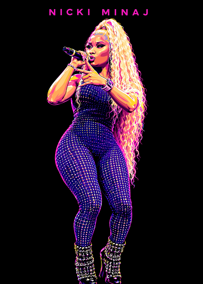 Nicki Minaj Pop Art Portrait