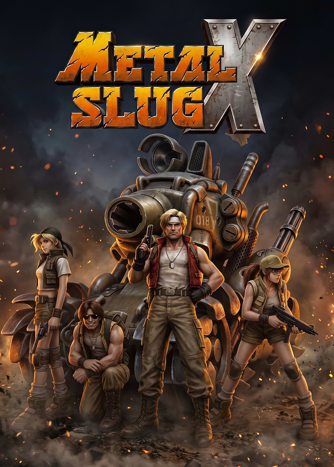 Metal Slug X Game Poster