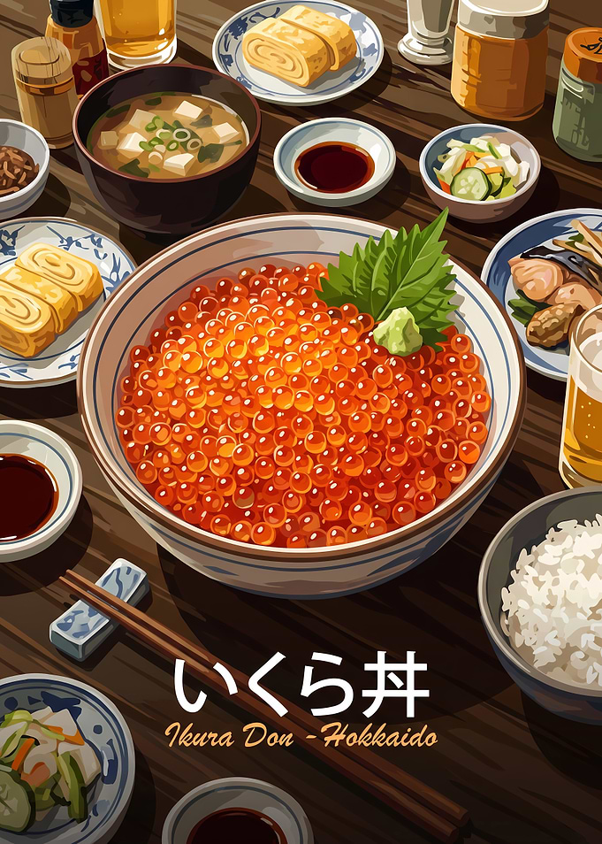 Ikura Don Salmon Roe Rice Bowl