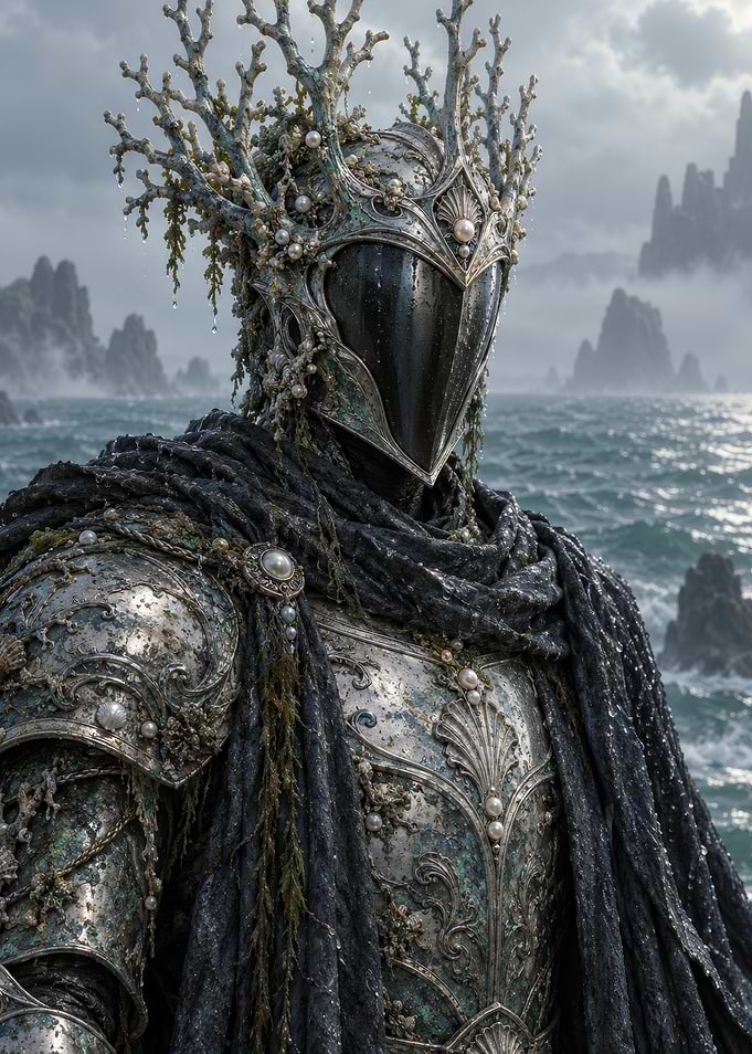 Oceanic Coral Knight in Armor