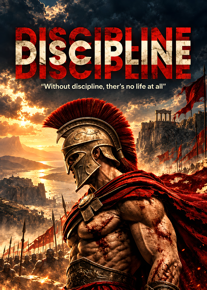 Spartan Warrior Discipline Poster