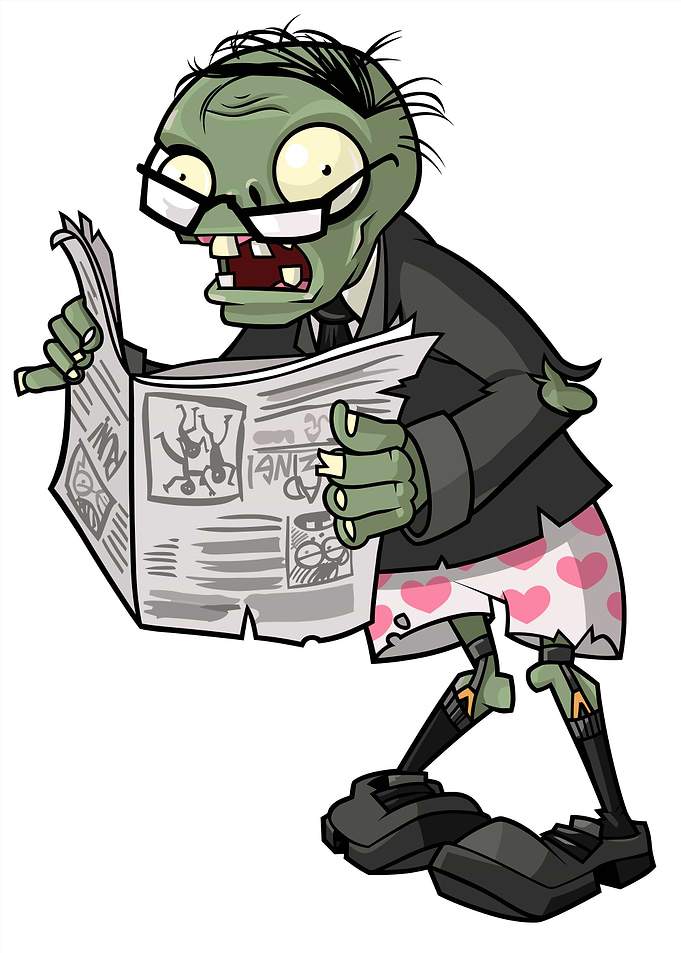 Newspaper Zombie from Plants vs Zombies