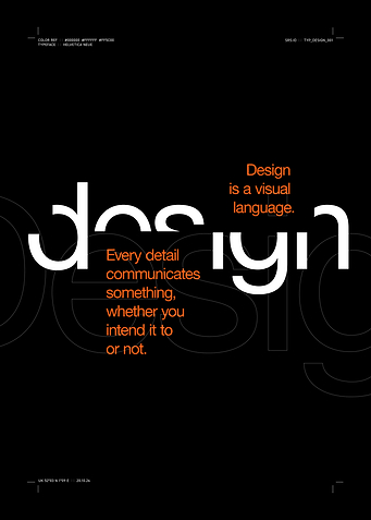 Minimalist Design Typography Poster