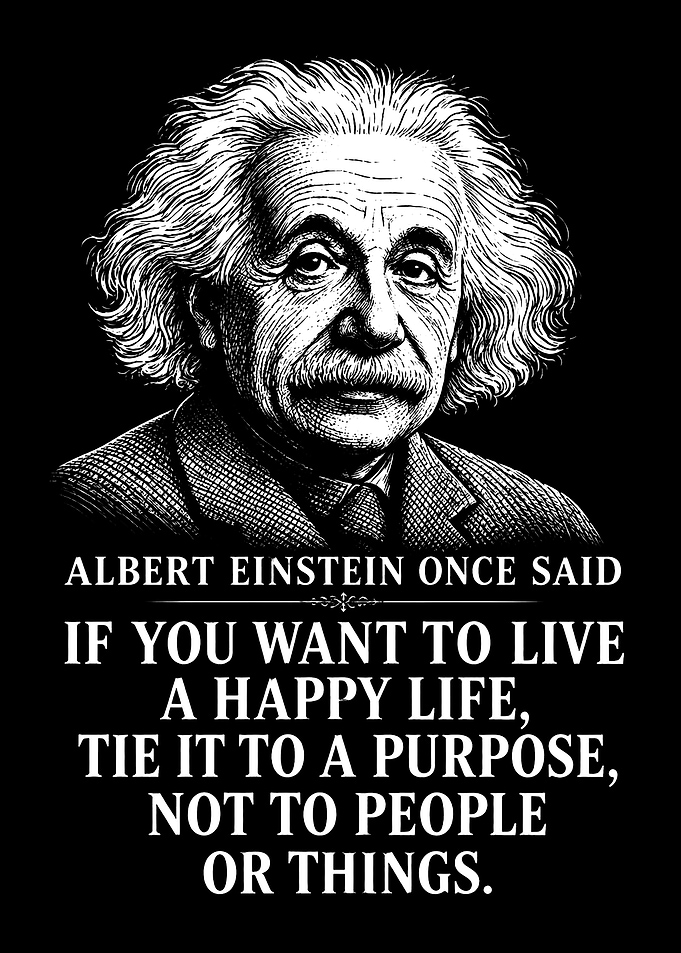 Albert Einstein Inspirational Quote Poster