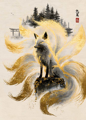 Kyubi, the Golden Kitsune