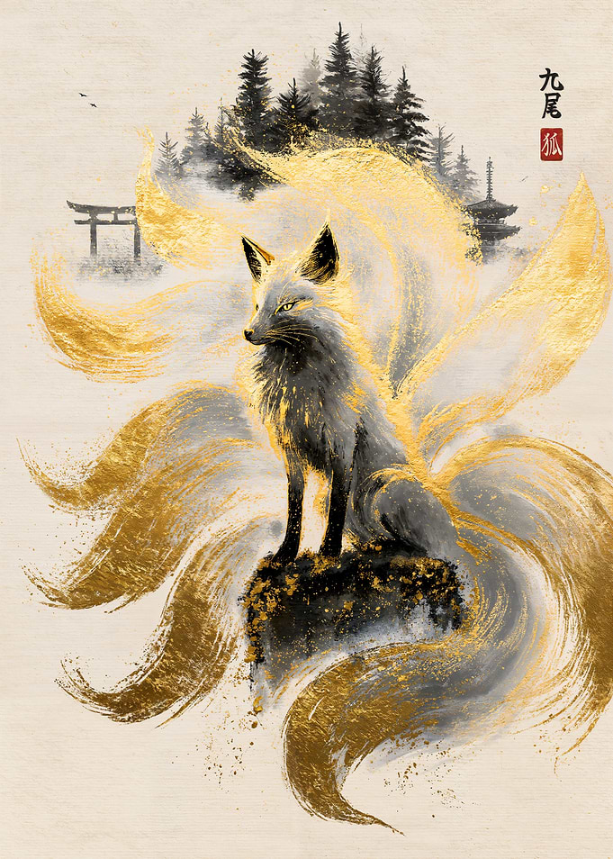 Kyubi, the Golden Kitsune