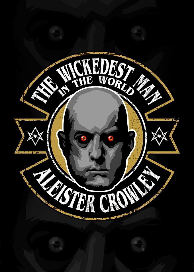 Aleister Crowley Wickedest Man Graphic