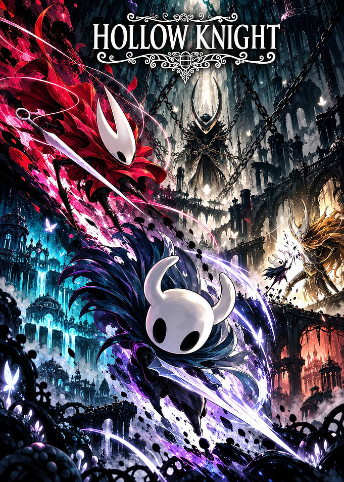 Hollow Knight Epic Battle Poster