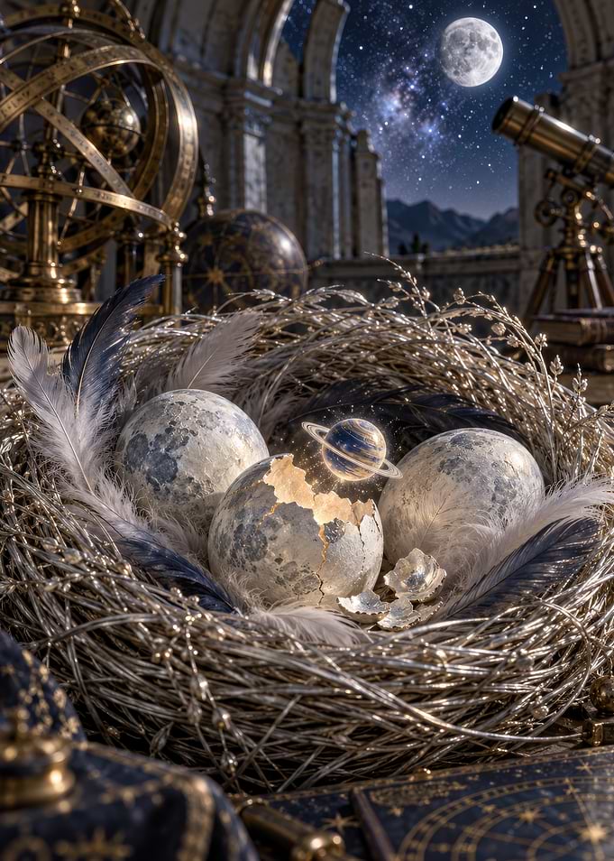 Celestial Eggs in an Astronomical Nest