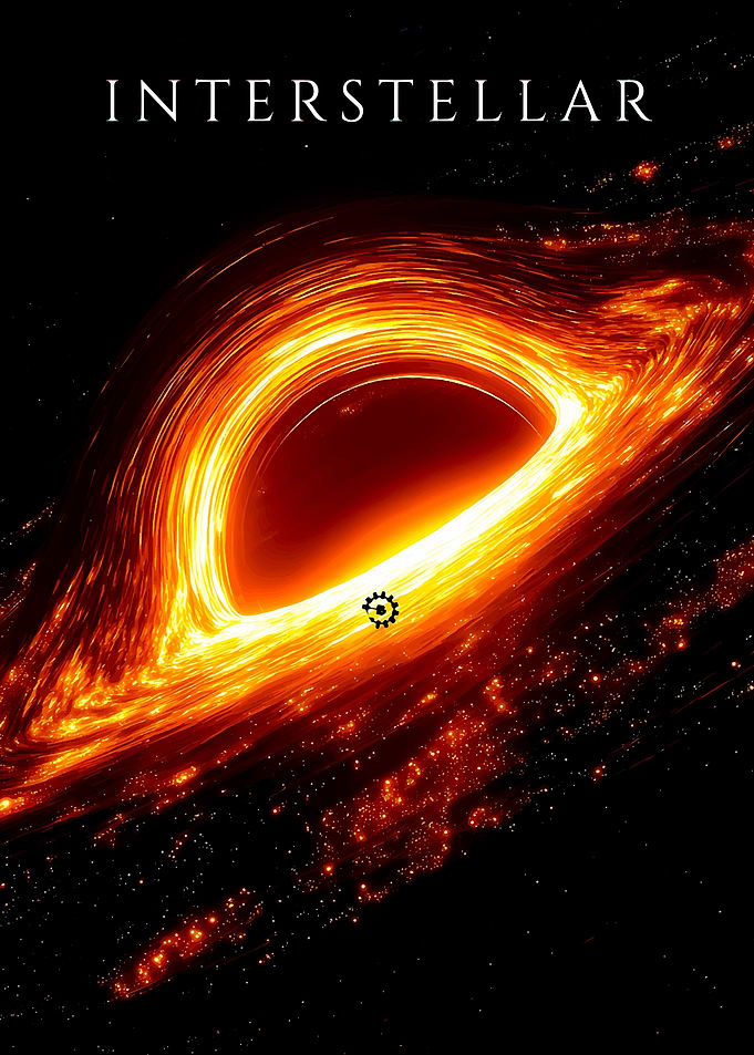 Interstellar Gargantua Black Hole Poster