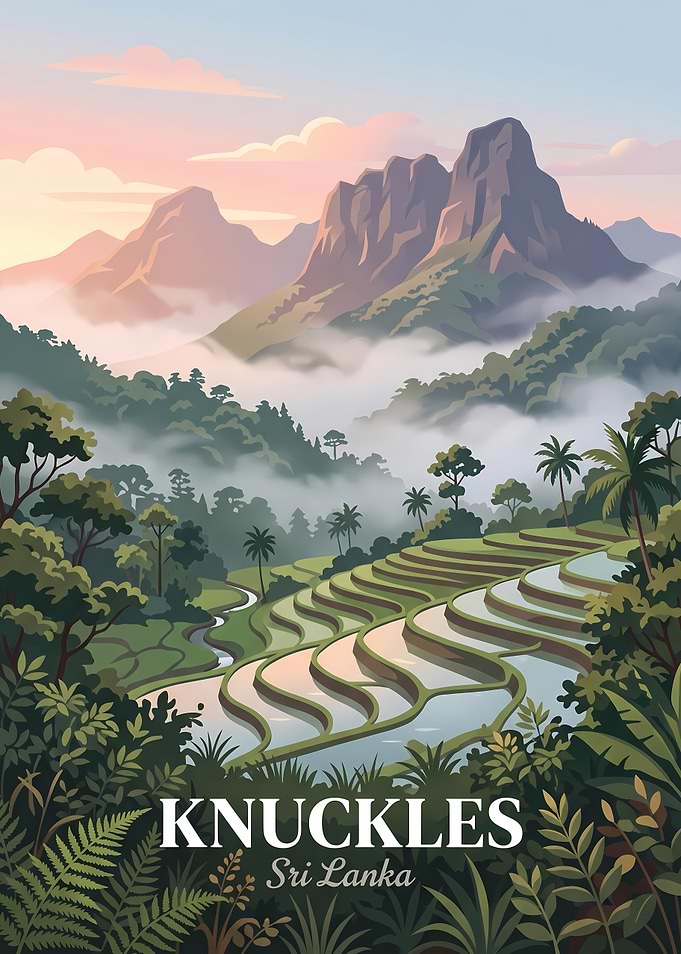 Knuckles Mountain Range Sri Lanka Poster