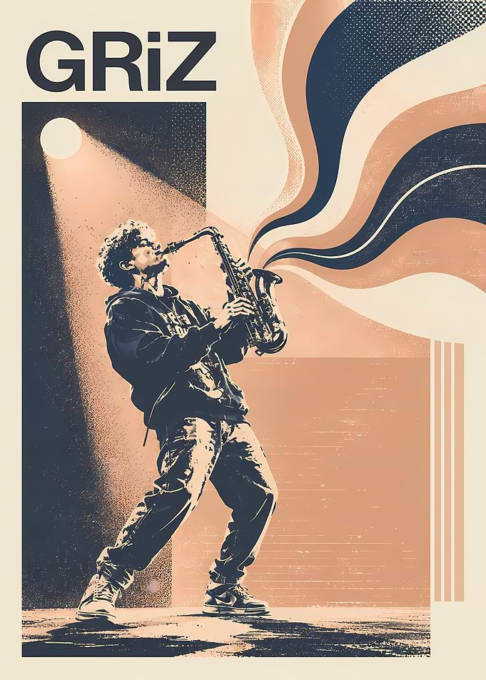 GRiZ Saxophone Performance Poster