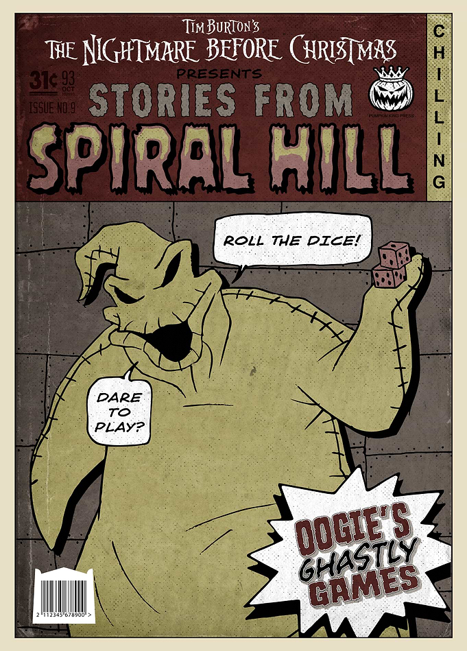 Oogie’s Ghastly Games - Nightmare Before Christmas Vintage Comic Art