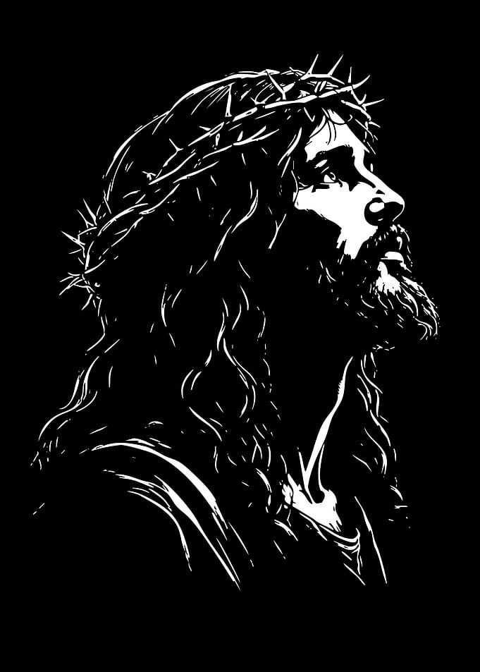 Jesus Christ Crown of Thorns Portrait