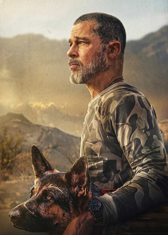 Survivor and Dog Desert Art Poster