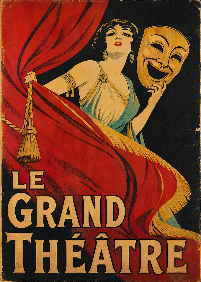 Le Grand Théâtre Vintage Poster