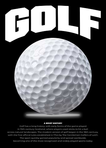Golf History Poster
