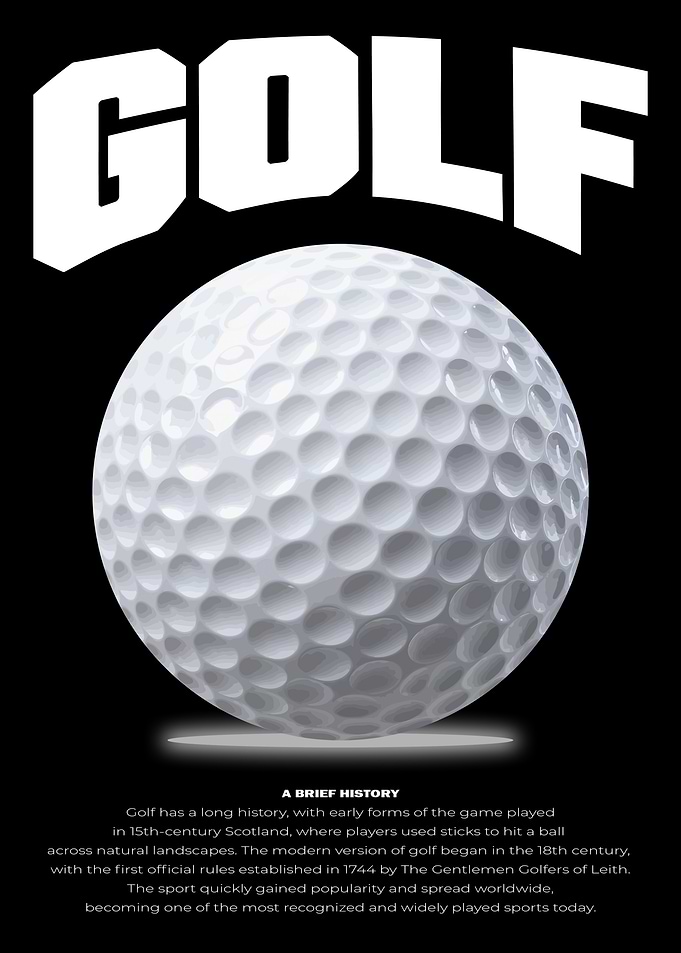 Golf History Poster