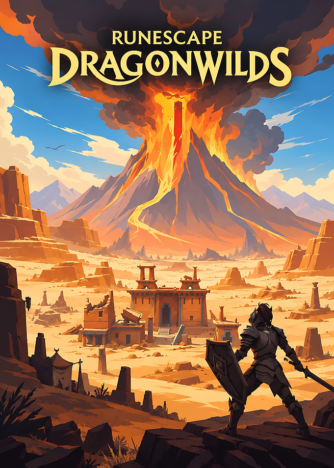 RuneScape Dragonwilds Fantasy Game Poster