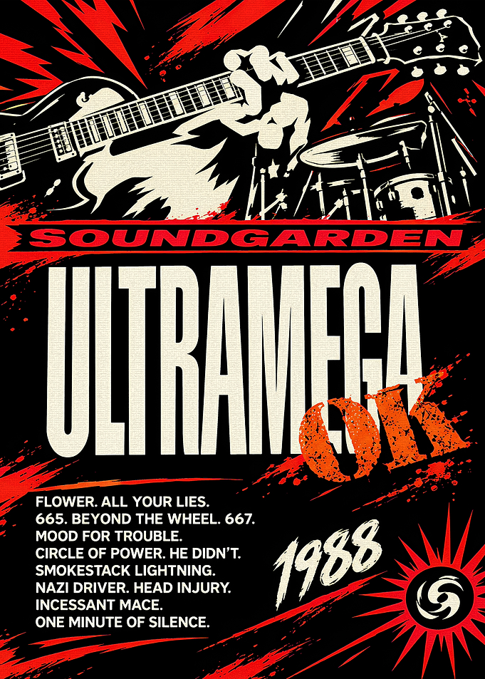 Soundgarden Ultramega OK Album Poster