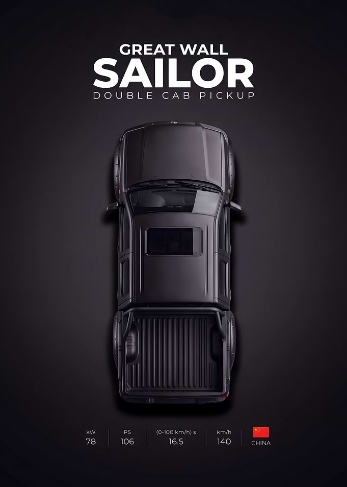 Elegant sleek car poster